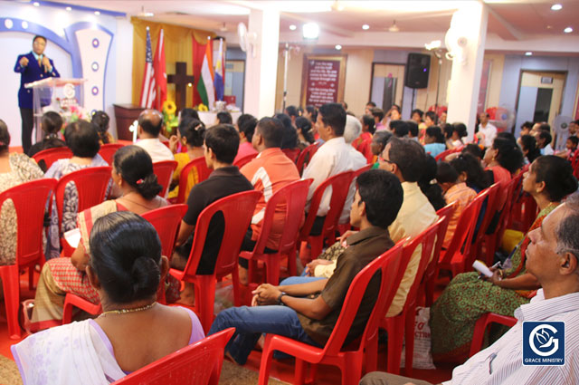 Hundreds gathered to the One Day Fasting prayer organized by Grace Ministry at it's Prayer Center at Balmatta, Mangalore here on October 12th, Friday 2018. 